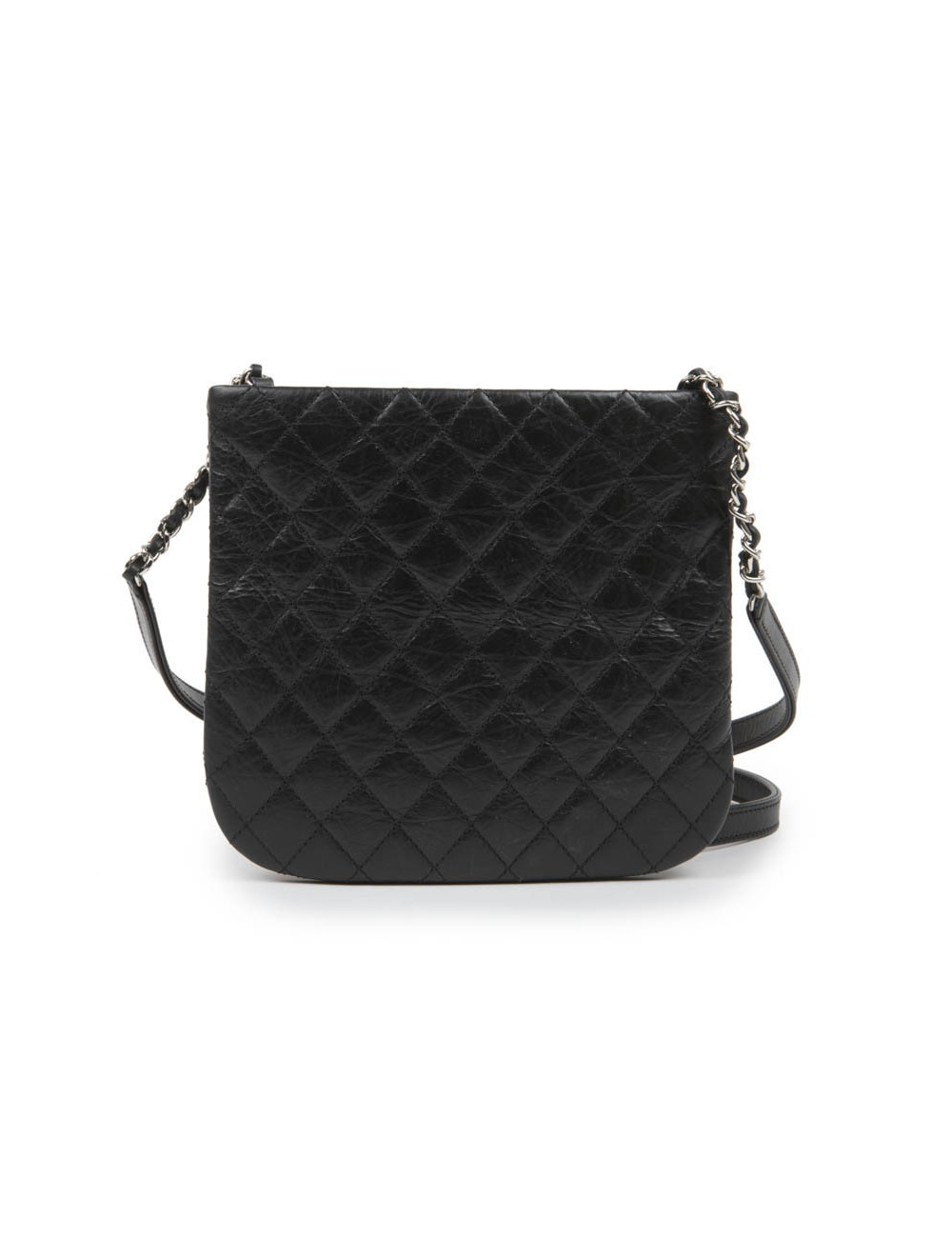 Pochette CHANEL cuir de veau vieilli noir