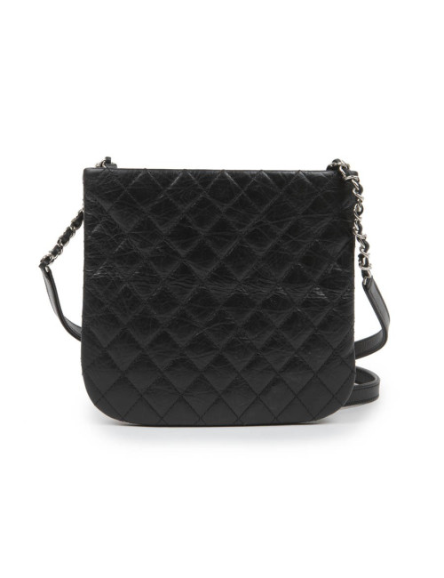 Pochette CHANEL cuir de veau vieilli noir