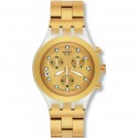  Unisex Swatch Full-Blooded Gold Chronograph 