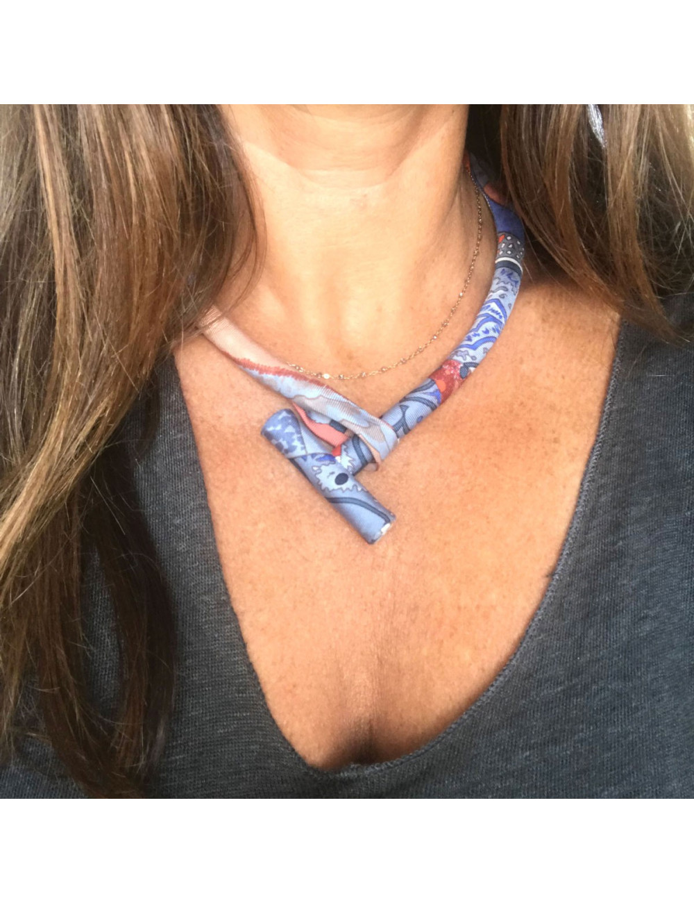Collier HERMES foulard Petit h