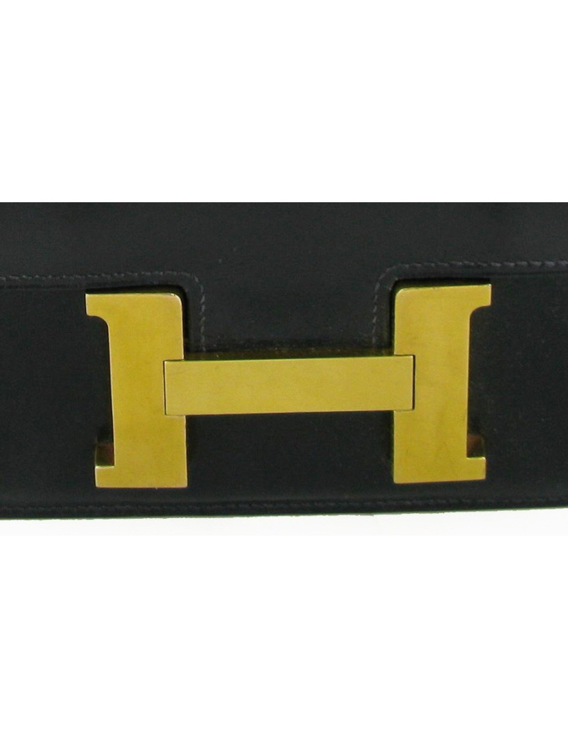 Constance HERMES blue leather bag