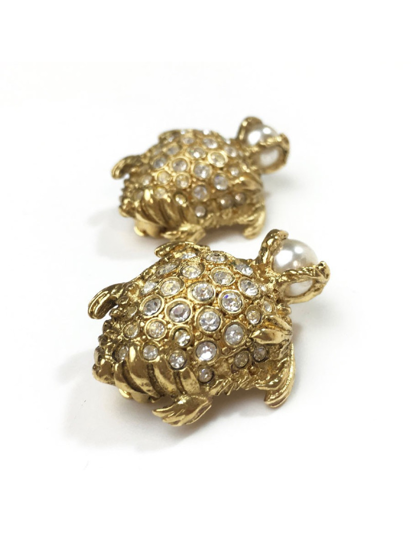 Boucles d'oreille clips YSL SAINT LAURENT