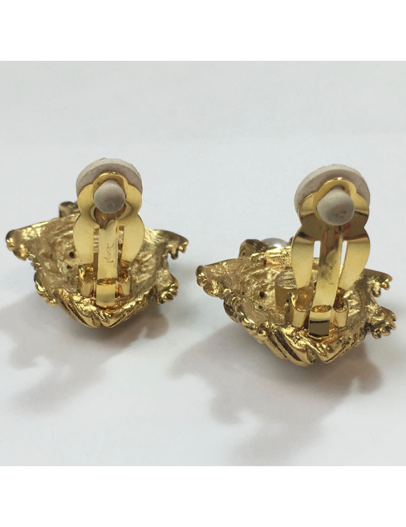 Boucles d'oreille clips Tortues YSL SAINT LAURENT