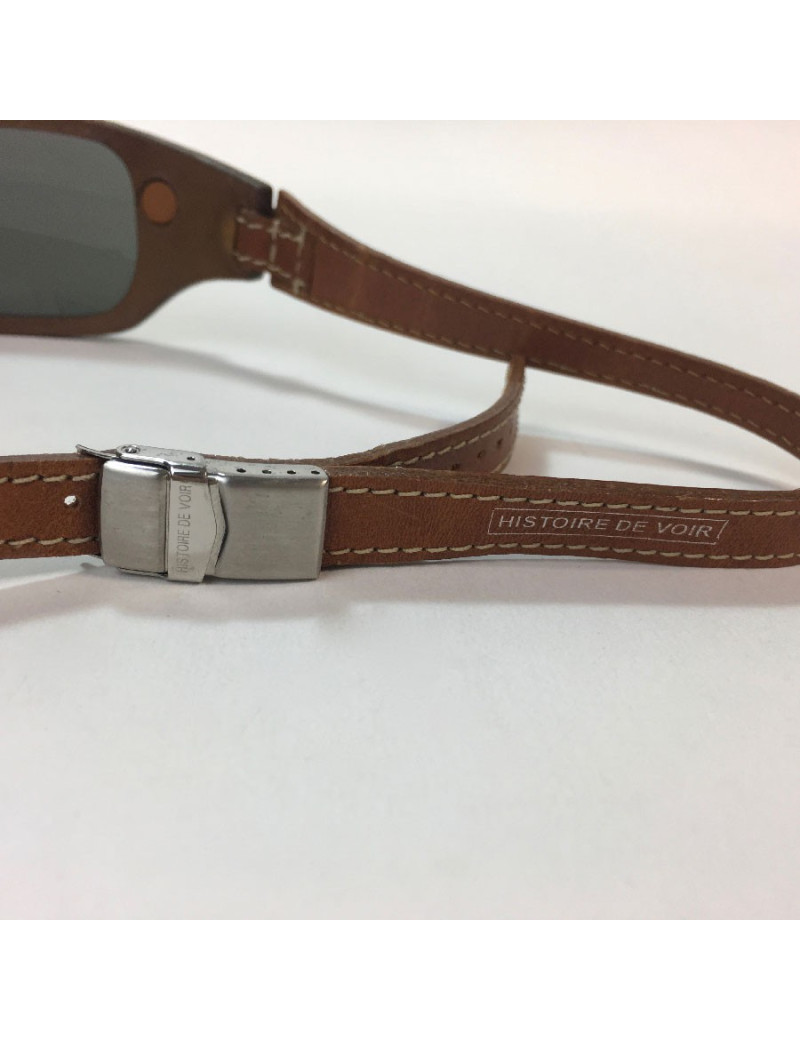 Lunettes de soleil HISTOIRE DE VOIR en cuir marron