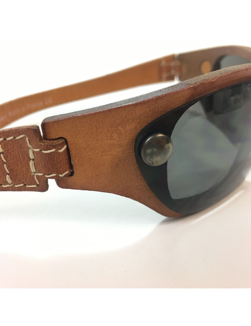 Lunettes de soleil HISTOIRE DE VOIR en cuir marron