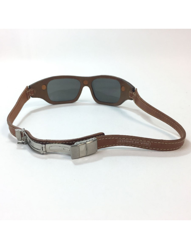 Lunettes de soleil HISTOIRE DE VOIR en cuir marron