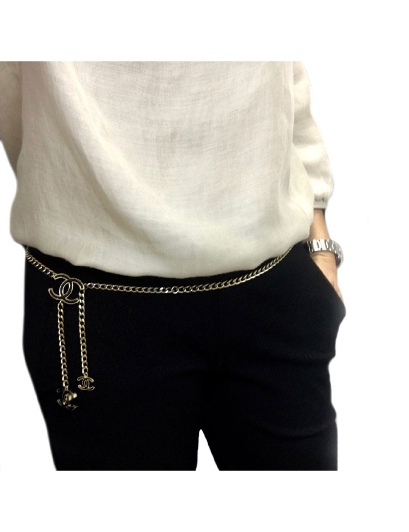 Ceinture CHANEL chaine dorée CC
