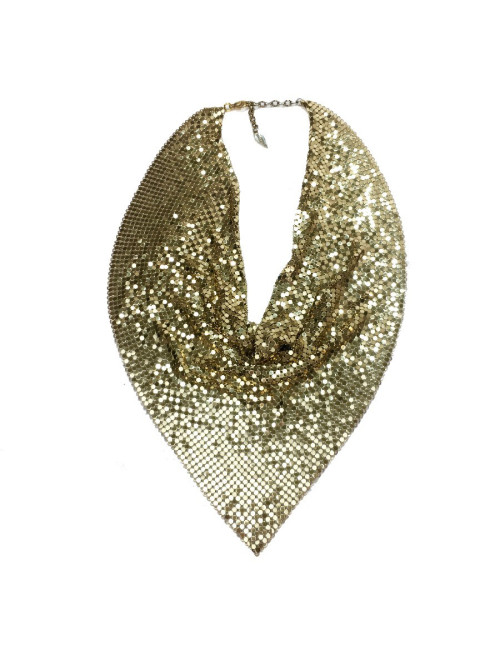 Plastron en cote de maille doré autres marques