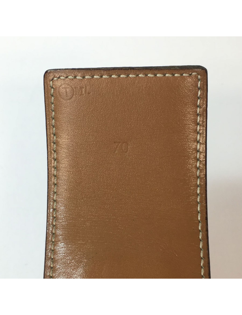  HERMES CDC vintage belt in courchevelt leather size 70