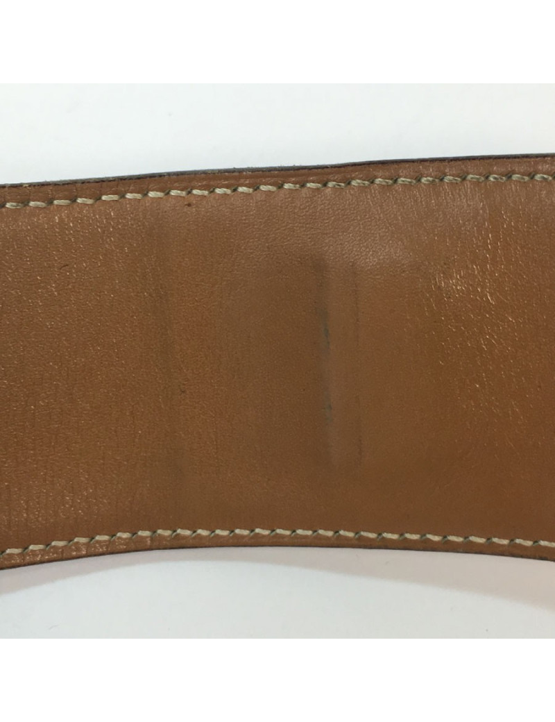  HERMES CDC vintage belt in courchevelt leather size 70