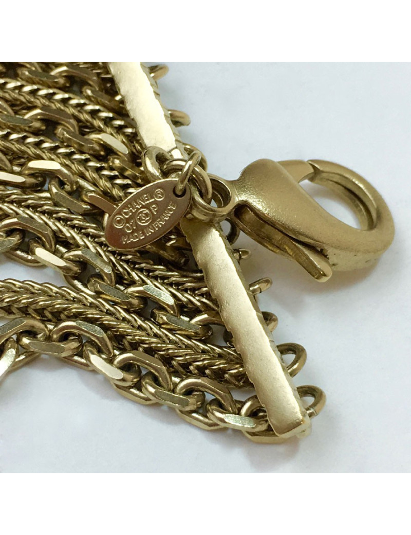 Ceinture CHANEL multichaînes dorées Vintage
