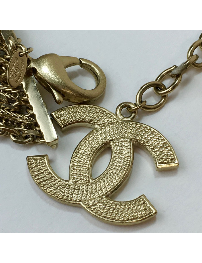 Ceinture CHANEL multichaînes dorées Vintage