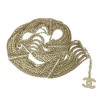 CHANEL vintage multi-chains belt in pale gold metal