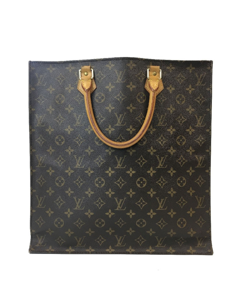 Sac "Plat" LOUIS VUITTON en toile monogram marron