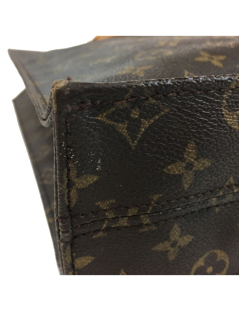 Sac "Plat" LOUIS VUITTON en toile monogram marron