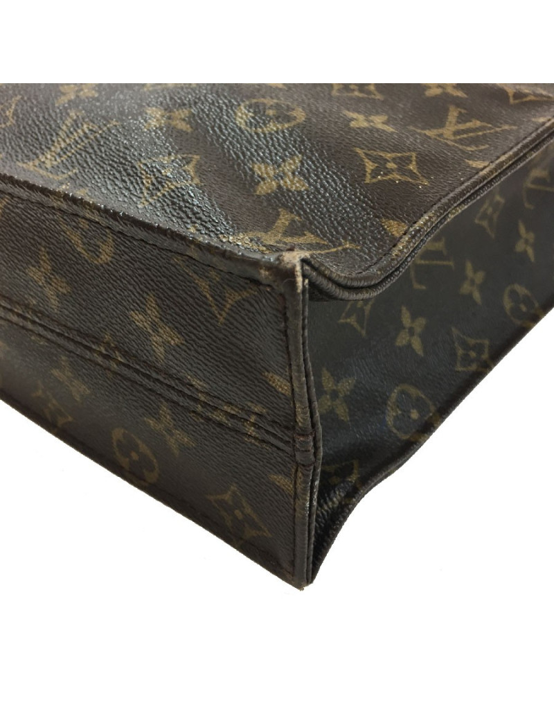 Sac "Plat" LOUIS VUITTON en toile monogram marron