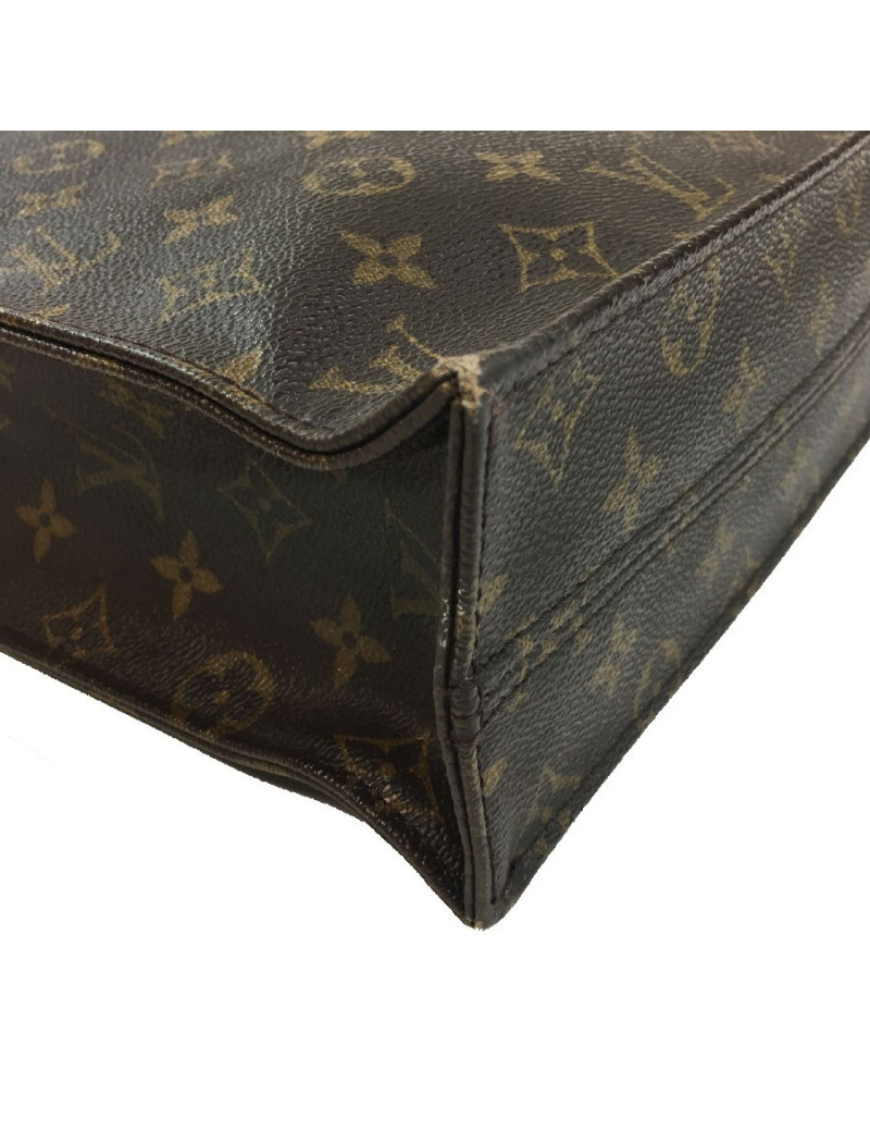 Sac "Plat" LOUIS VUITTON en toile monogram marron