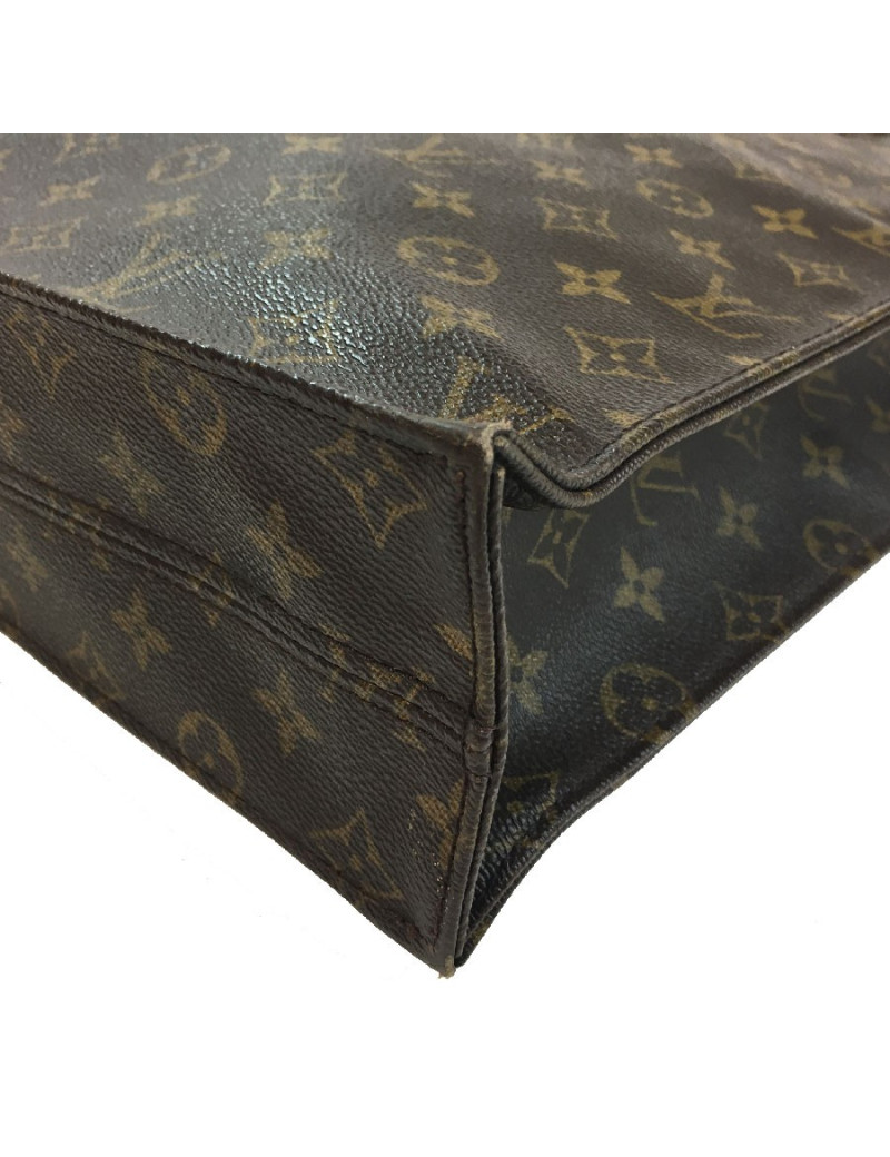 Sac "Plat" LOUIS VUITTON en toile monogram marron