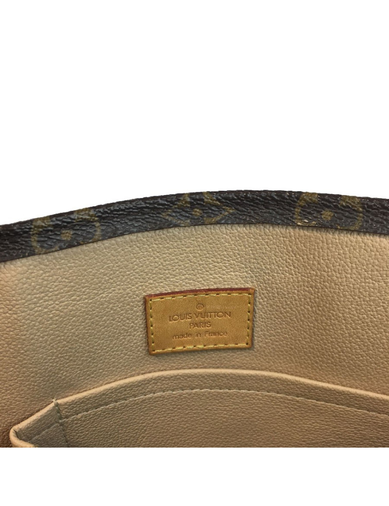 Sac "Plat" LOUIS VUITTON en toile monogram marron