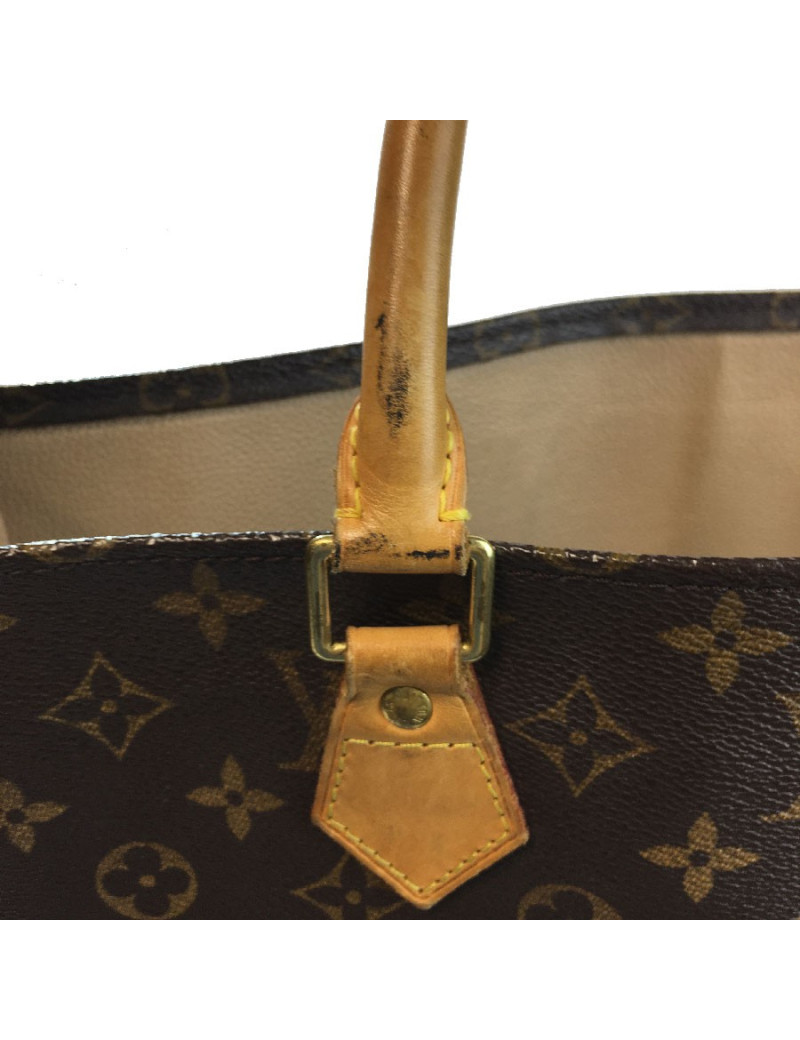 Sac "Plat" LOUIS VUITTON en toile monogram marron