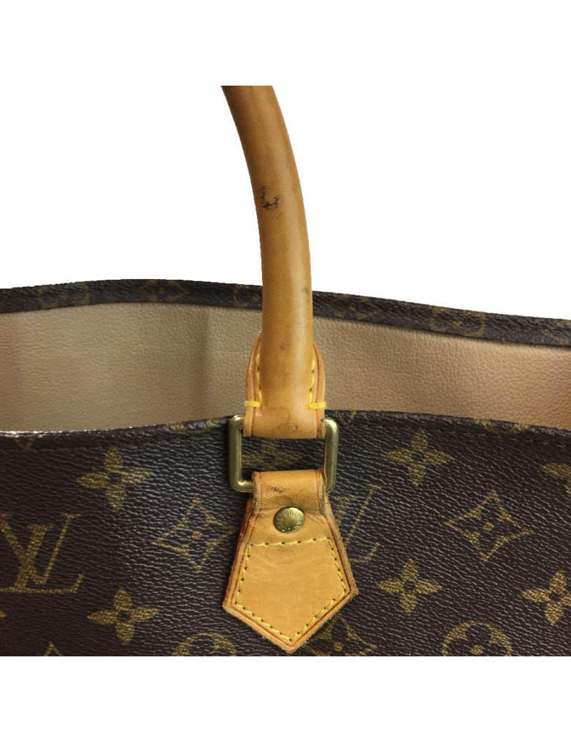 Sac "Plat" LOUIS VUITTON en toile monogram marron