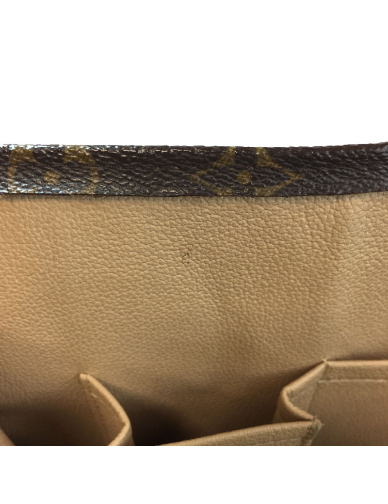 Sac "Plat" LOUIS VUITTON en toile monogram marron