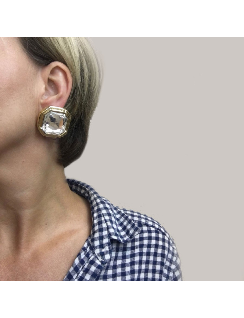 boucles d'oreille clips YSL SAINT LAURENT