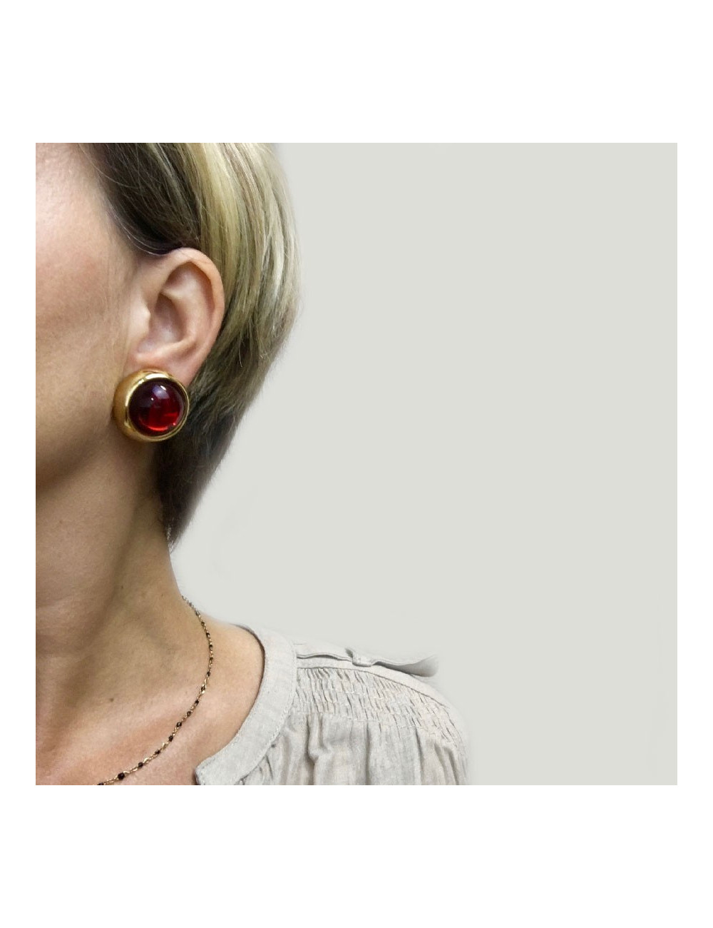 Boucles d'oreilles clips YVES SAINT LAURENT