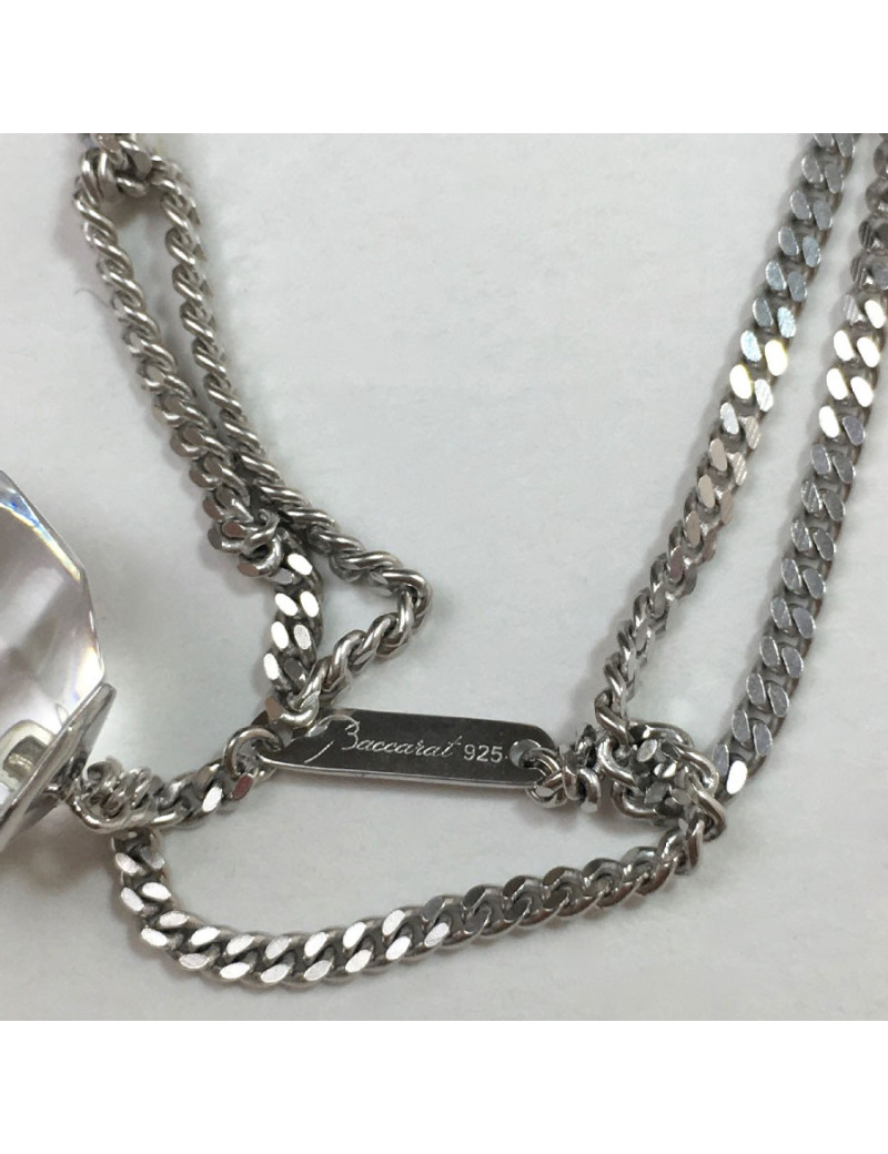 BACCARAT silver and crystal bracelet