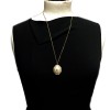 CHANEL Necklace and Pendant in Pale Gold Metal 