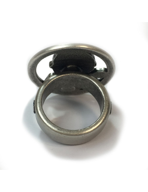 Bague Coco CHANEL métal argenté 