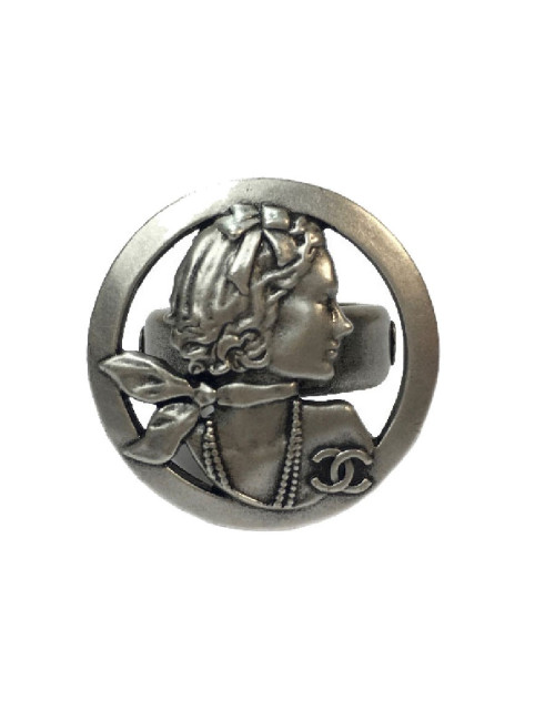 Bague Coco CHANEL métal argenté 