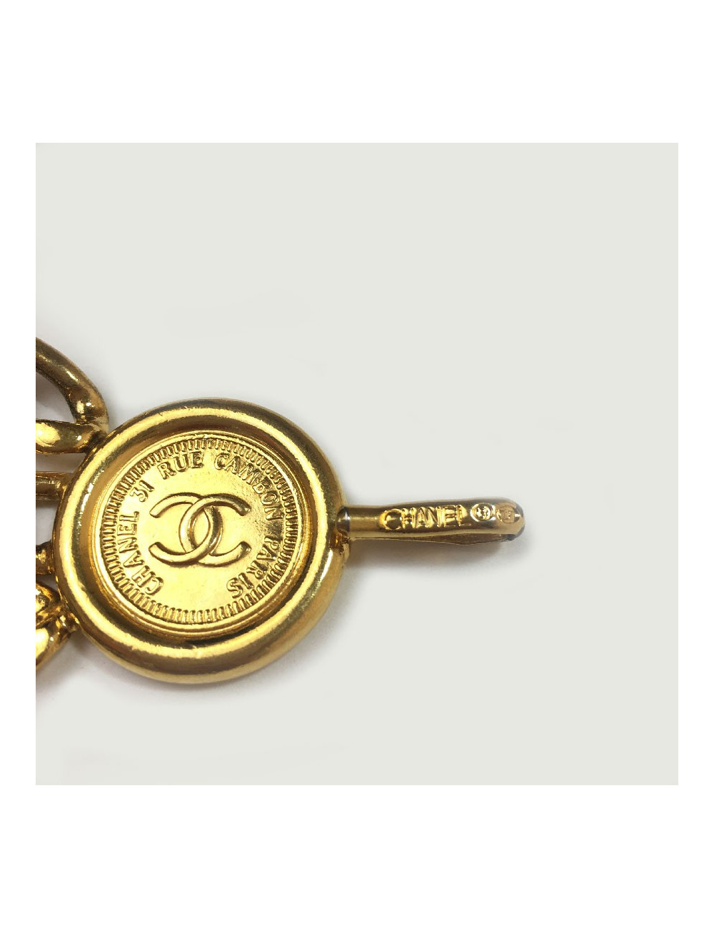 Ceinture CHANEL  triple chaînes dorées Vintage 