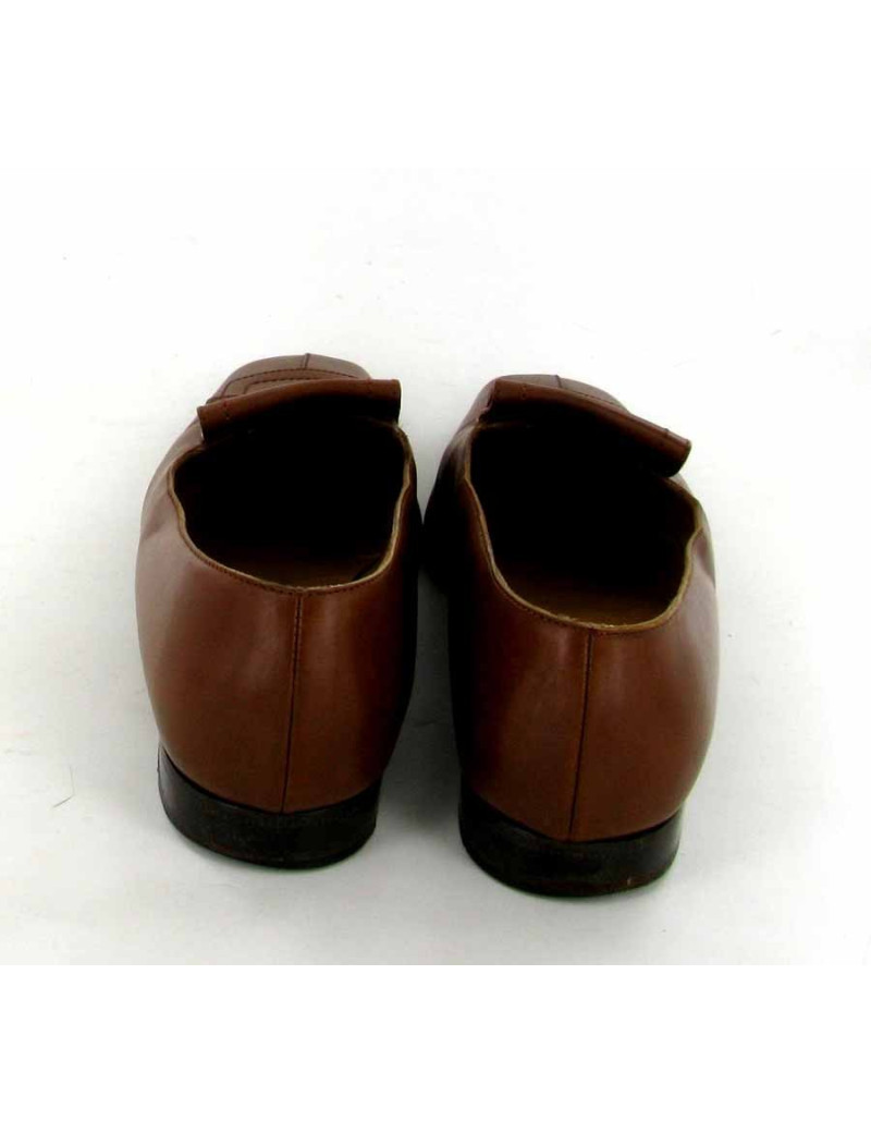 Mocassins HERMES en box gold T 35