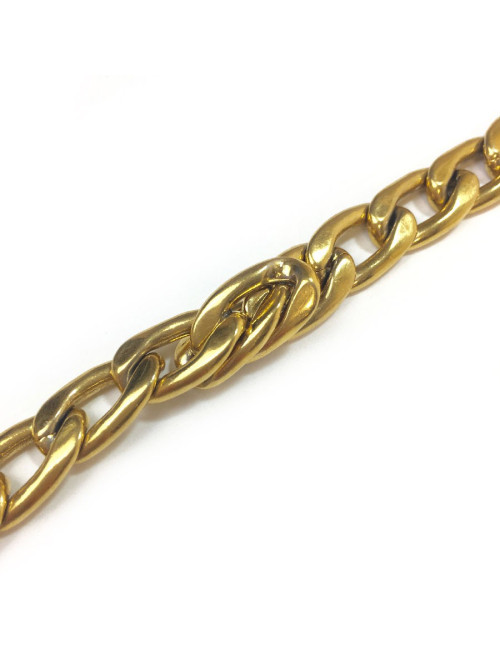 CHANEL vintage chain belt in gilt metal