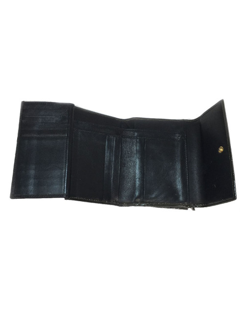 Portefeuille et étui CHRISTIAN DIOR Vintage en toile monogram verni vert foncé