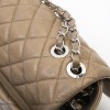 CHANEL bag in brown soft quilted lambskin leather