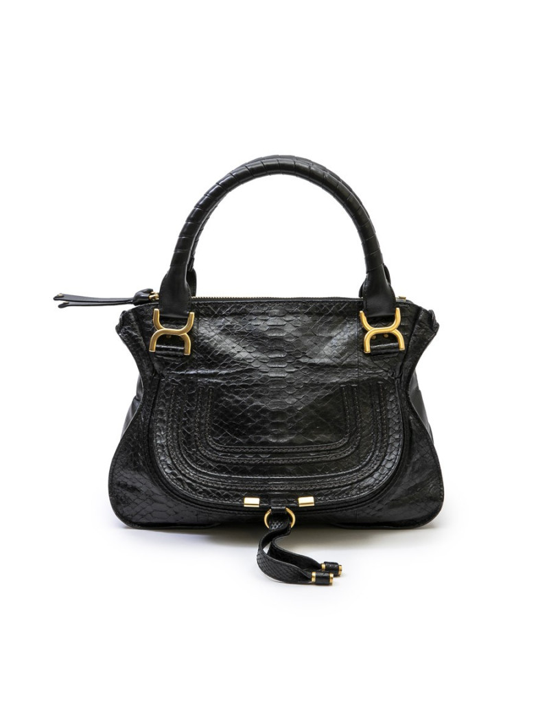 Sac "Marcie" CHLOE en python noir