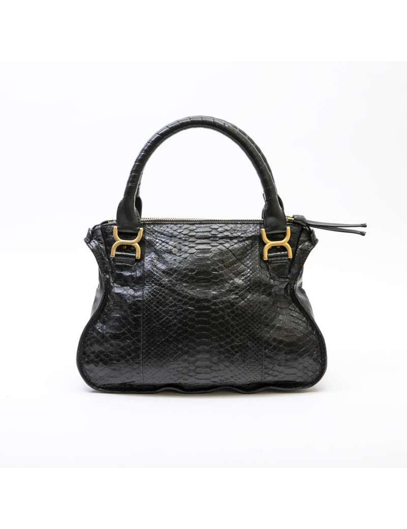 Sac "Marcie" CHLOE en python noir