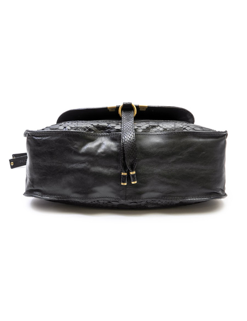 CHLOE 'Marcie' bag in black python