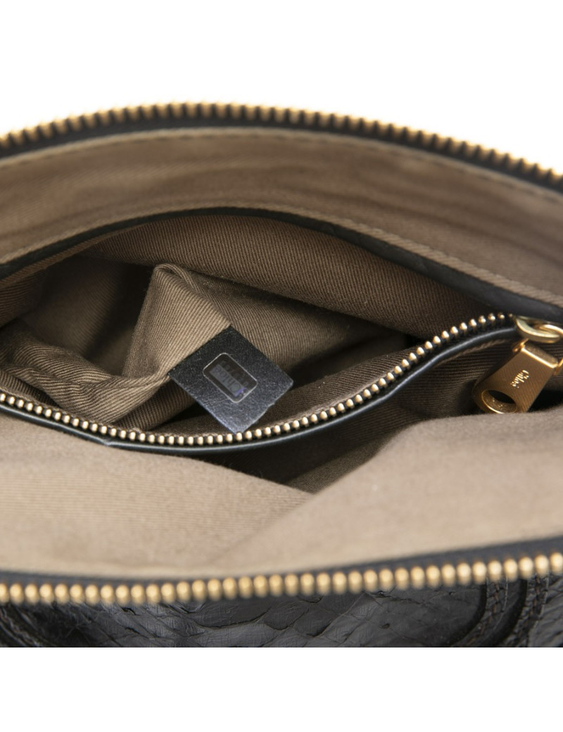 CHLOE 'Marcie' bag in black python