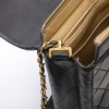 CHANEL vintage jumbo bag in black quilted leather