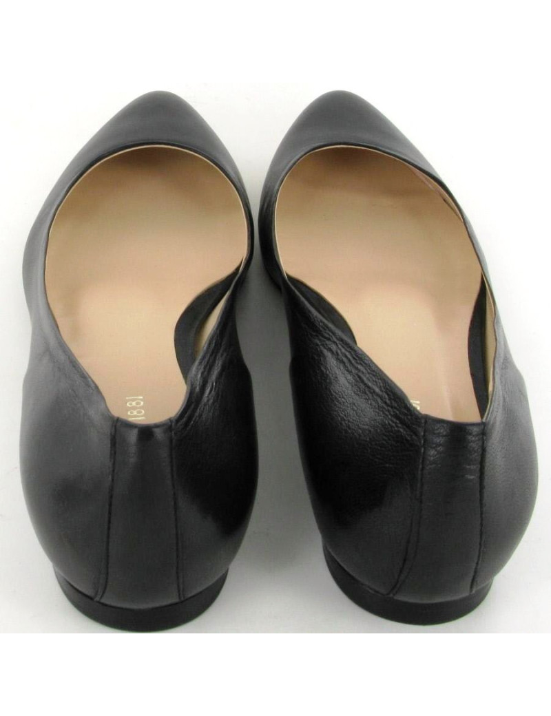 Ballerines CERRUTI 1881 en cuir lisse noir T39