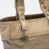 CHANEL Biarritz bag in gold beige quilted canvas