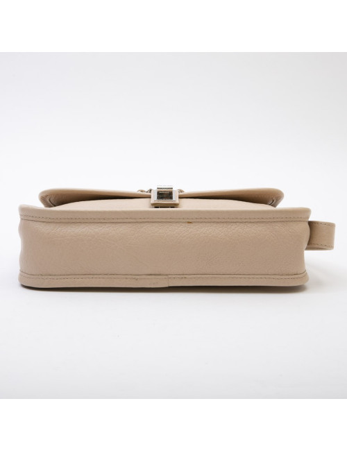 CHANEL bag in beige grained leather and 2.55 clasp