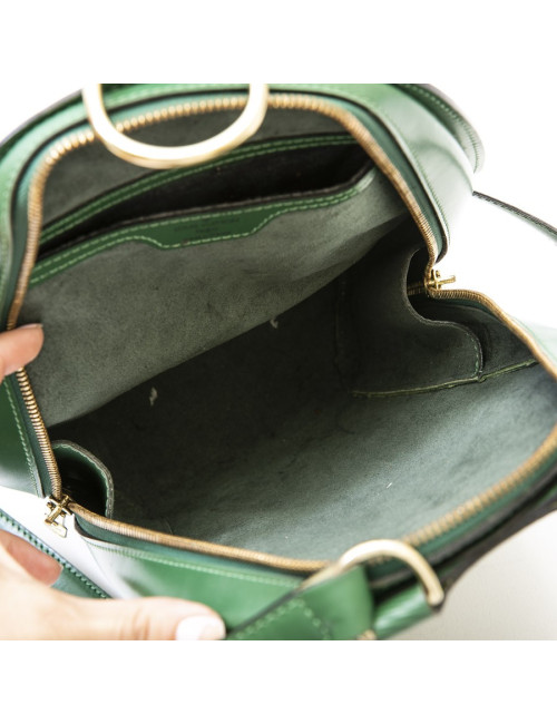 Sac à dos LOUIS VUITTON cuir épi vert