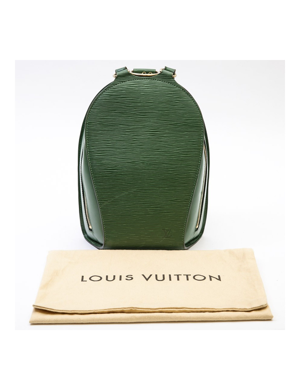 LOUIS VUITTON backpack in green epi leather