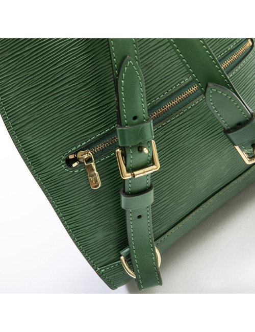 LOUIS VUITTON backpack in green epi leather