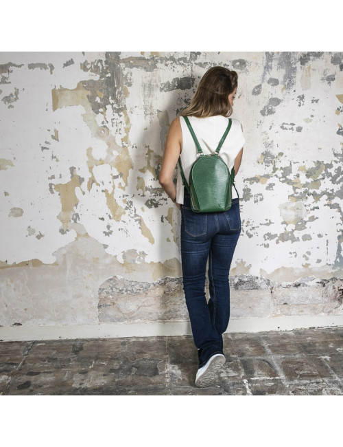 LOUIS VUITTON backpack in green epi leather