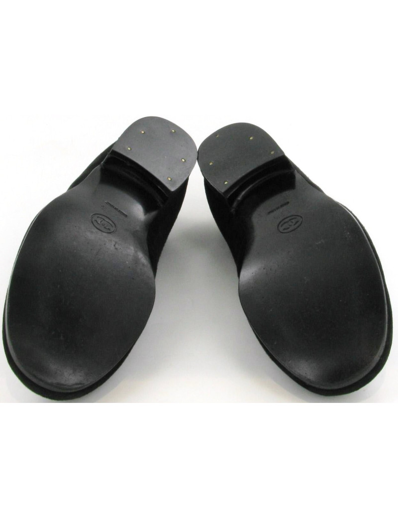 Ballerines CHANEL en daim noir T 36